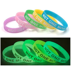 Custom Promotional Items Silkscreen Printed Silicone Wristbands Bracelet Rubber Bracelet Wrist Band For Men Women Kids