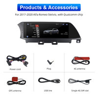 Sistem Chip GPS Berkinerja Tinggi 64G ROM Layar IPS Android Auto dengan TV untuk Alfa Romeo Stelvio 2019 SUV Elite Dashboard