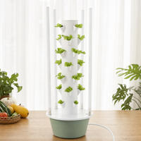 Tour de culture hors-sol pour légumes-feuilles, système hydroponique avec éclairage LED, tour aéroponique verticale