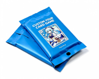 Cartes TCG holographiques (en papier) personnalisables avec bord argenté et étui de rangement - pour jeux de société et soirées