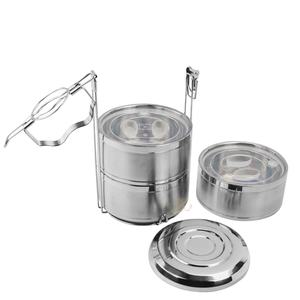 OEM tedarikçisi doğa renk paslanmaz çelik öğle yemeği kutusu bento hint tiffin kutusu tiffin öğle yemeği kutusu - Product Image 4