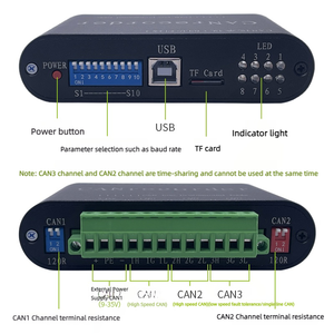 Registrador de Datos CAN Bus, CANrecorder, CANalyst-II, Adaptador CAN Bus, Herramientas Profesionales CAN-Bus para CANOpen DeviceNet - Product Image 5
