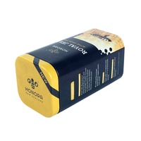 Boîte d'emballage en fer blanc mini carrée vide personnalisée pour lait et chewing-gum avec couvercle, vente en gros