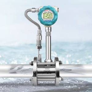 Hoge Kwaliteit Liquid Crystal Display <span class=keywords><strong>Flowmeter</strong></span> Stoom Vloeibare Stikstof Meting Vortex Flow Sensor - Product Image 1