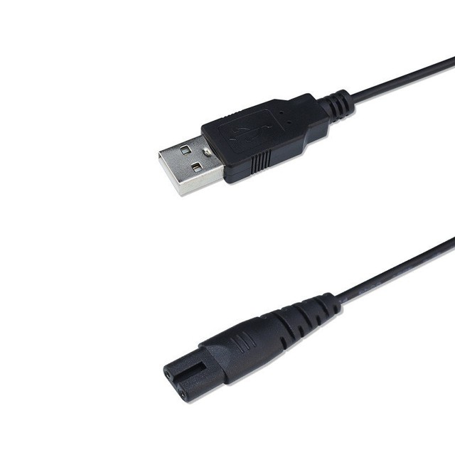 1.2M 12V 2A Charging Cable Braided TPE for Shaver Facial Cleanser Hydration Device Skincare Tool Beauty Equipment