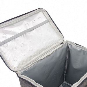 Sac isotherme de pique-nique de haute qualité avec bandoulière, imperméable, doublure en PEVA, sacs à lunch isolés, sac de transport alimentaire en gros - Product Image 4