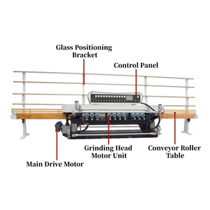 La dernière machine de polissage de bords de verre haute précision la plus vendue pour les usines de portes et de fenêtres - Product Image 2