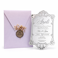Forme découpée sur mesure en acrylique miroir doré, impression par transfert thermique avec dorure blanche, pour Noël et Quinceañera, fait main, violet