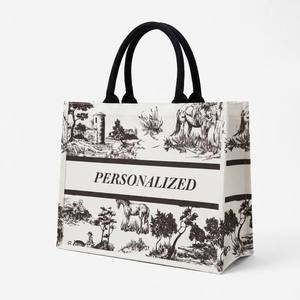 Wholesale Custom Logo Eco-Friendly 100% Cotton Canvas Tote Bag Reusable Shopping Bag For Promotional Gifts & Retail