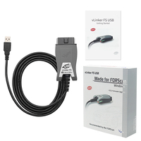 Cable de Programación Vgate VLinker FS para Ford FORScan Elm327 USB HS MS CAN OBD2 Escáner Herramientas de Diagnóstico