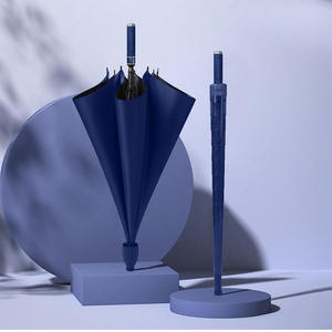 Parapluies de golf droits semi-automatiques en tissu écologique personnalisés, <span class=keywords><strong>grand</strong></span> format, coupe-vent, avec impression de logo, vente en gros - Product Image 6