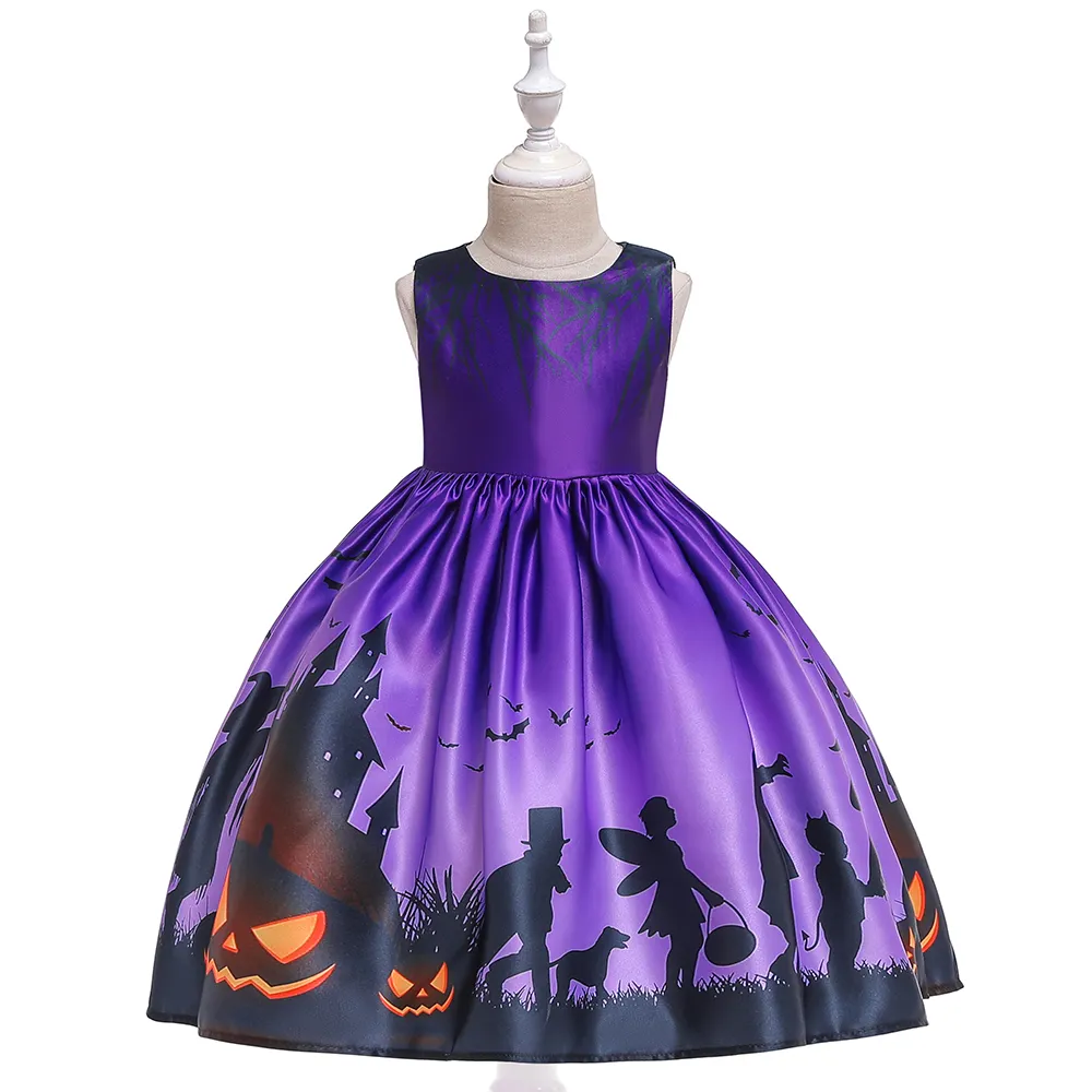 लड़कियों के लिए हैलोवीन यूनिकॉर्न टूटू ड्रेस बेबी पार्टी प्रोम ड्रेस बच्चों के लिए फ्रॉक डिज़ाइन WS001
