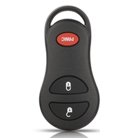 Clé de voiture à distance Jingyuqin 433 MHz GQ43VT13T pour Chrysler Voyager Cruiser Dodge Ram Dakota Jeep Cherokee