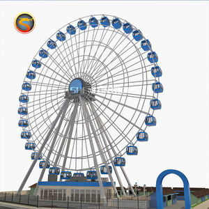 厂家直销主题公园景点儿童游戏电动游乐场购买摩天轮