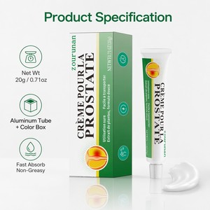 Crema para el Cuidado <span class=keywords><strong>de</strong></span> la Próstata para Hombres Zourunan, Extracto Herbal Natural, Suave <span class=keywords><strong>y</strong></span> Calmante, Alivio Urinario, 20g, Etiqueta Blanca OEM - Product Image 4