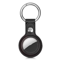 Eraysun pour Apple Airtags étui en cuir PU porte-clés de protection pour Air Tag Tracker localisateur dispositif Anti-perte étui porte-clés couverture