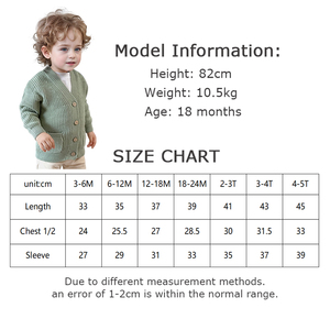 Pulls en laine d'hiver chauds en coton biologique 100% standard pour garçons et filles, cardigan pour bébés - Product Image 5