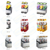 Machine commerciale 12L * 2 Slush vendant Slushie congelé utilisé en acier inoxydable Slush Machine Granita Daiquiri Slush Machine