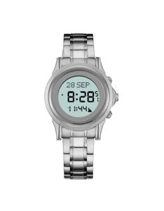 Montre automatique de <span class=keywords><strong>prière</strong></span> musulmane Azan 2017 <span class=keywords><strong>pour</strong></span> les amoureux, couleur or, acier inoxydable, montre islamique - Product Image 6