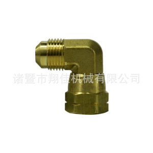 Brass Fittings SAE 45 Degree Forged Swivel Elbow 1/4 In Polished Imperial For Various Industries - Product Image 1