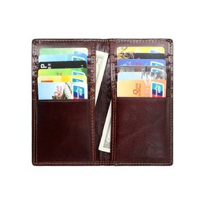 Portefeuille long en cuir huilé AndoBag avec protection RFID antivol pour homme, pochette tendance, porte-cartes multifonction - Product Image 5