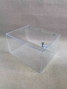 Tùy chỉnh kích thước & logo trong suốt <span class=keywords><strong>Acrylic</strong></span> bị khóa hộp-Trường hợp hiển thị an toàn cho các mặt hàng có giá trị & đồ trang sức - Product Image 2