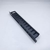 19 Inch 1U Metal Cable Management Panel 24 Port Rack Mount Cable Organizer Mount Cable Management Panel Steel Wire Organizer