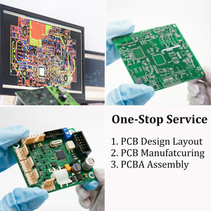 Fabricación de PCB de medio orificio chapado Placa de circuito impreso castellada personalizada Fabricación de PCB de agujero <span class=keywords><strong>Holf</strong></span> Chapado en borde con Gerber - Product Image 3