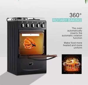 Cucina a <span class=keywords><strong>Gas</strong></span> con <span class=keywords><strong>Forno</strong></span> Integrato in Acciaio Inox, Doppio Fornello, Accensione Elettronica LPG e Griglia - Product Image 3