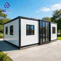 Casa Contenedor Prefabricada Expandible de 59 m² y 30 pies, Vivienda Moderna Personalizada Tipo Villa o Cabaña, para Dormitorios Estudiantiles, con una Vida Útil de 50 Años