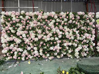 Mur floral artificiel en rouleau pour la vente en gros, 8ftx8ft, verdure en soie, toile de fond de mariage, décoration pour la photographie
