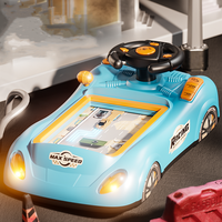 Voiture de course dynamique en plastique BJQ, jouet de simulation pour enfants, voiture à obstacles pour garçons et filles de 8 à 13 ans, aventure de dessin animé
