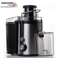Vente en gros de presse-agrumes de fruits et légumes en acier inoxydable à large ouverture de 600W extracteur de jus commercial à pression froide avec 2 vitesses