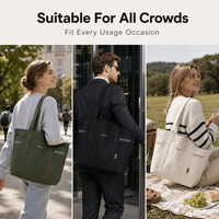 Bolsos de Lona Personalizados Reutilizables de Moda, Bolsos de Mano de Lona de Algodón para Mujer con Bolsillo