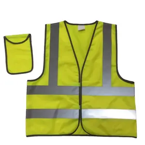Chaleco de seguridad reflectante de fábrica, ropa de seguridad con logotipo OEM ANSI CE, amarillo, de advertencia, China