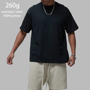 Oem 260gsm <span class=keywords><strong>abbigliamento</strong></span> uomo prodotti di tendenza 2024 nuovi arrivi camicie per gli uomini 100% alta qualità cotone Over size t Shirt uomo - Product Image 2