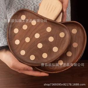 ถาดไม้รูปเห็ดสำหรับห้องนั่งเล่น ถาดใส่ผลไม้และขนม ถาดใส่ขนมและของว่างสำหรับโรงแรม ถาดใส่อาหารสำหรับเด็ก - Product Image 5