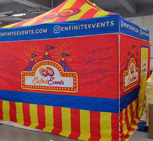Carpa de Fábrica con Ventanas de Malla Resistente a Desgarros, Estructura de Aluminio y Puerta con Cierre para Barbacoa, Pizza, <span class=keywords><strong>Hamburguesas</strong></span> y Mercado de Comida - Product Image 5