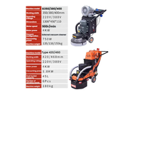 Machine à meuler au sol Lingxing Power 350 Type électrique 220 volts avec aspiration de poussière intégrée, ventilateur à 4 griffes et éclairage