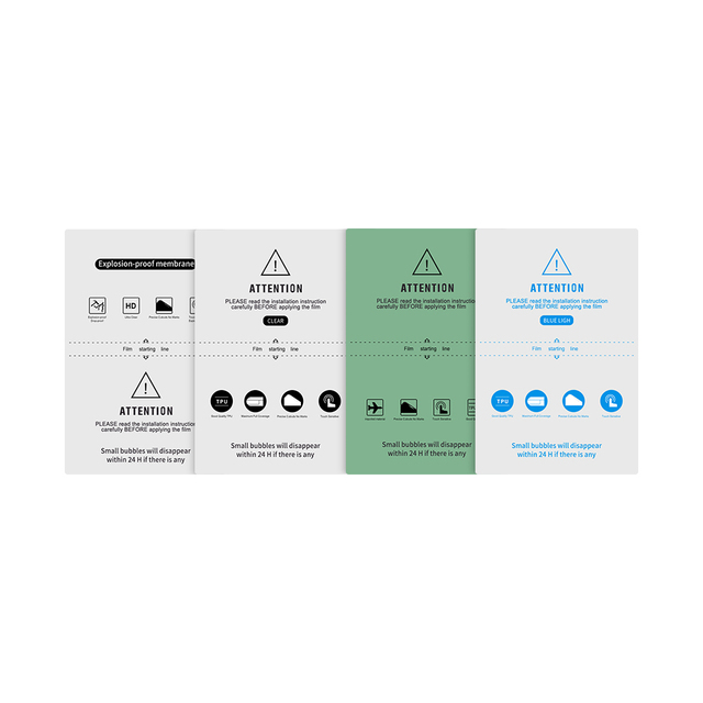ATTENTION Factory Wholesale Hydrogel TPU Mobile Phone Skin Colorful Back Film Screen Protector for Cutting Machine