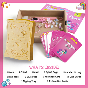 Kit <span class=keywords><strong>de</strong></span> fouilles éducatif STEM Piano Potato : Chasse au trésor licorne, fabrication <span class=keywords><strong>de</strong></span> bijoux DIY (bracelets et colliers), jouet d'excavation unisexe pour les 7-12 ans - Product Image 4