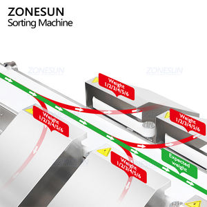 ZONESUN ZS-MD210-6 Máquina Clasificadora de Pesaje Automática de Alta Precisión con 6 Cabezales, Báscula de Banda Transportadora en Línea, Rechazadora y Verificadora de Peso - Product Image 5