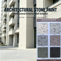 Pintura de Piedra Real a Base de Agua, Pintura de Granito Anti-Grietas, Revestimiento Decorativo para Paredes Exteriores de Edificios