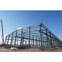 Kit de bâtiment métallique préfabriqué moderne en structure d'acier pour garage, hangar, entrepôt et atelier industriel léger avec stockage