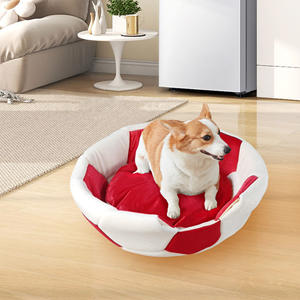 C4P Art Soccer Ball Hunde bett Sport-Themen-Haustier bett Für kleine Hunde, Welpen, Katzen-Kissen einsatz mit Plüsch futter, 17x17 - Product Image 3