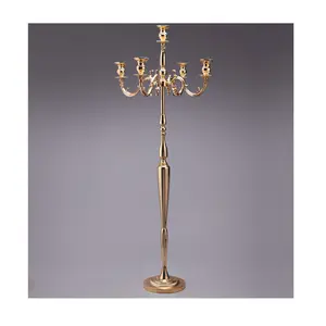 Harga Pabrik Elegan Pernikahan Emas Lilin untuk Candelabra