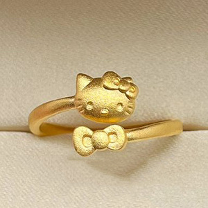 Hello Kitty Sanrio - Anello Da Donna In Argento Sterling Con Licenza Ufficiale, Con Zirconi Cubici - Foto 4