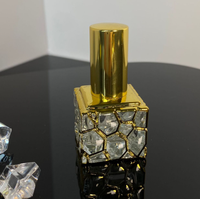 Botol Parfum Mini Kaca Isi Ulang Kosong Gaya Arab UV Gold 10ml