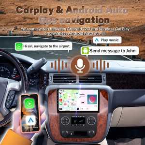 Autoradio Android <span class=keywords><strong>9</strong></span> pouces pour GMC Yukon 2007-2012 Quad Core 2 Go + 64 Go CarPlay sans fil Navigation GPS Multimédia - Product Image 2