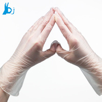 Gants de ménage jetables en vinyle plastique OEM propres